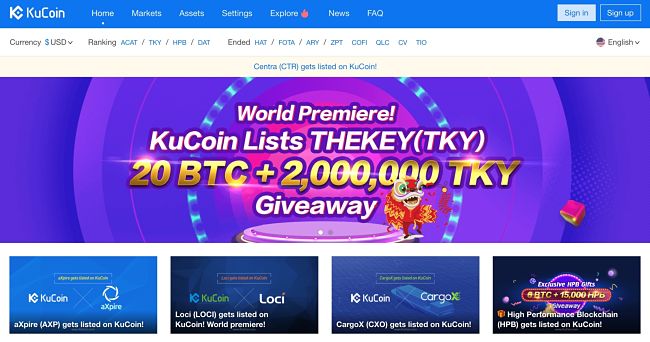 coss kucoin other exchanges